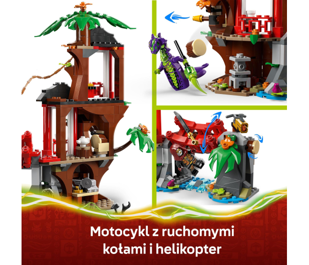 LEGO NINJAGO 71857 Bitwa ninja: domek na drzewie z pojazdami - 1473540 - zdjęcie 5